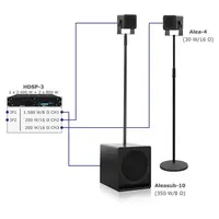 Voice-Acoustic* Voice-Acoustic | Speakerset Alea portable passief | Aleasub-10 Media Set