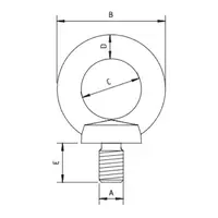 ELLER Eller | Oogbout | Grade 8 | Zwart | DIN580