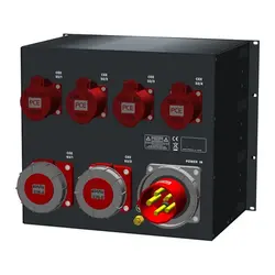 SRS Power | Stroomverdeler 125A | 63A | 32A |Main switch | Digitale meter | Main switch | Digitale RCD | MCB