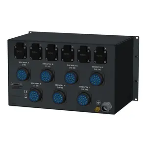 SRS Power* SRS Power | Stroomverdeler 63A | Socapex | Schuko | Digitale meter | Main MCB | RCBO