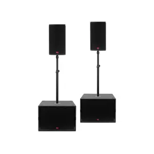 TENNAX* TENNAX | speakerset 8 en 15 inch passief | Flexi 8 en Ventus-15 | inclusief hoes, statief en transportwielen