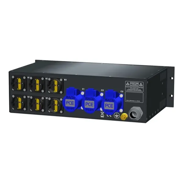 SRS Power* SRS Power | Stroomverdeler 32A | 16A 3p | Schuko | Main RCBO | MCB