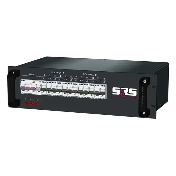 SRS Power* SRS Power | Stroomverdeler 32A | Socapex 19p | Main RCBO | MCB