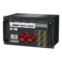 SRS Power* SRS Power | Stroomverdeler 32A | 16A 5p | Schuko | Digitale meter | Main MCB | PFNP | RCBO