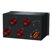 SRS Power* SRS Power | Stroomverdeler 32A | 16A 5p | Schuko | Digitale meter | Main MCB | RCBO | MCB