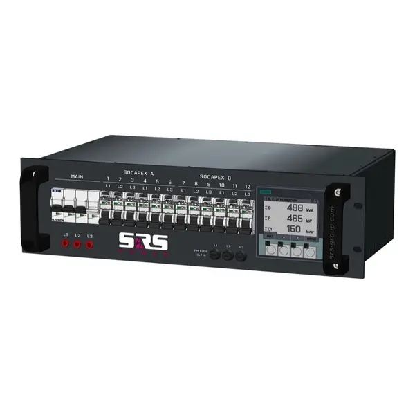 SRS Power* SRS Power | Stroomverdeler 32A | Socapex 19p | Schuko | digitale meter | Main MCB | RCBO