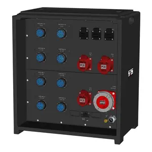 SRS Power* SRS Power | IP54 Stroomverdeler 63A | 63A | 32A | 16A 5p | Socapex 19p | Schuko | Main MCB | MCB + RCD | RCBO