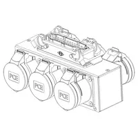 SRS Rigging* SRS Rigging | MC-SPLIT6-DV-H24-6CEE16 | Breakout 6-kanaals | Geschikt voor: Direct Voltage | Input: 1x Harting-24p | Output: 6x CEE16A 4 of 5p