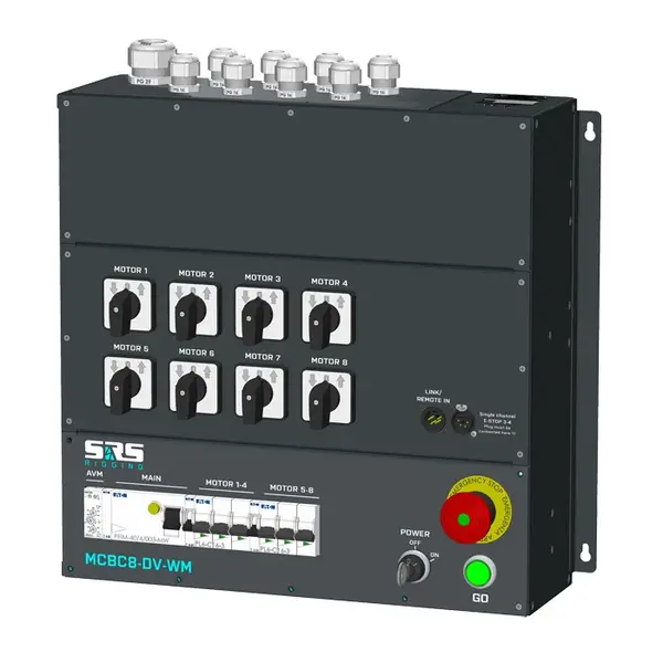 SRS Rigging | MCBC-LV-WM-SCT | Wandmontage Takelsturing | Type sturing: Low Voltage | Input: WAGO Screw terminal | Output: WAGO Screw terminal SRS Rigging* SRS Rigging | MCBC-LV-WM-SCT | Wandmontage Takelsturing | Type sturing: Low Voltage | Input: WAGO Screw terminal | Output: WAGO Screw terminal