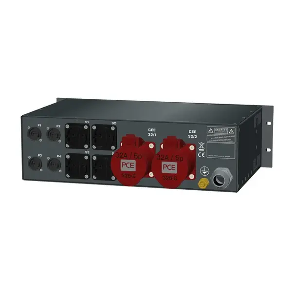 SRS Power* SRS Power | Stroomverdeler 63A | 32A | Schuko | powerCON | Main MCB | RCBO