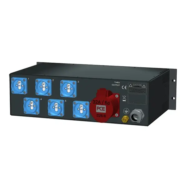 SRS Power* SRS Power | Stroomverdeler 32A | 32A | Schuko | Main MCB| RCBO | VA meter