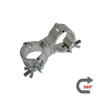 CJS Europe* CJS | Swivelcoupler | Rotatie: 360 Graden | Diameter: 48-51mm | SWL 100KG | Lock M8 Vleugelmoer | Verkrijgbaar in Zwart of Zilver