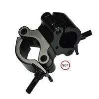 CJS Europe CJS | Swivelcoupler |  Diameter: 48-51mm | SWL 500KG | Lock M12 Vleugelmoer | Verkrijgbaar in Zwart of Zilver