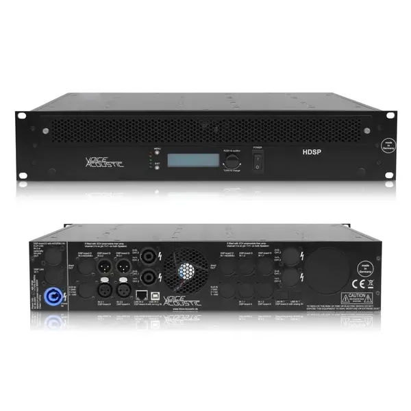 Voice-Acoustic* Voice-Acoustic | Versterker HDSP-3A | 3-Kanaals | 4000W | 4 Ohm | DSP