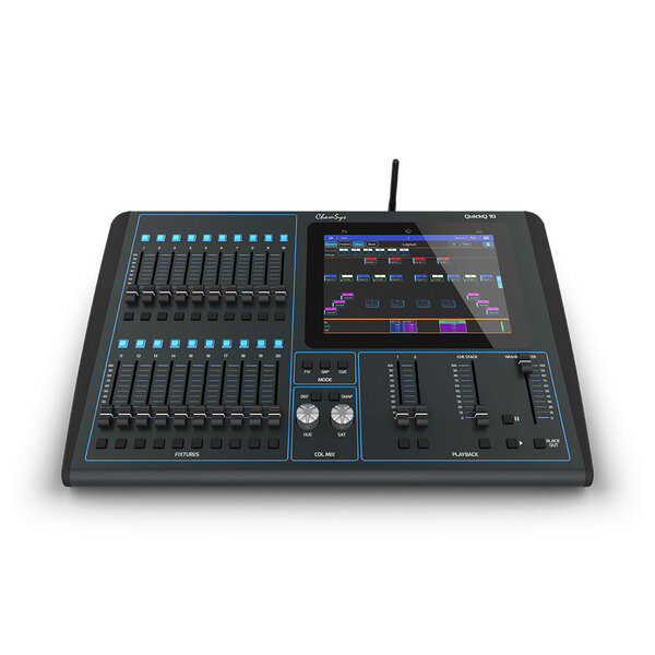 ChamSys ChamSys | CS100710 | Lichttafel QuickQ 10 | 1 universe | 20 faders | Audio-ingang
