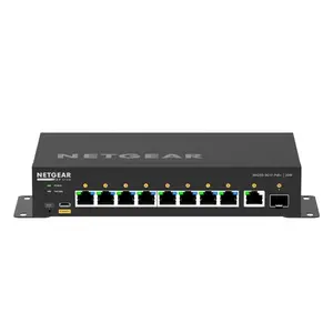 Netgear Netgear | GSM4210PD | 10-poorts AV-netwerk switch | 8x 1G PoE+ 110W | 1x 1G | 1x SFP glasvezel poort | Managed Switch