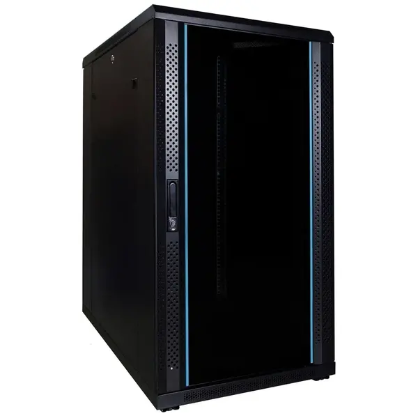 DSIT DSIT | 22U serverkast ongemonteerd met glazen deur 600x800x1200mm (BxDxH)