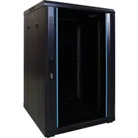 DSIT DSIT | 18U serverkast met glazen deur 600x600x1000mm (BxDxH)