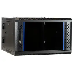 DSIT | 12U wandkast (kantelbaar) met glazen deur 600x600x635mm (BxDxH)