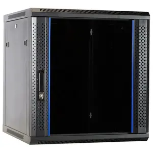 DSIT DSIT | 12U mini serverkast met glazen deur 600x600x720mm (BxDxH)