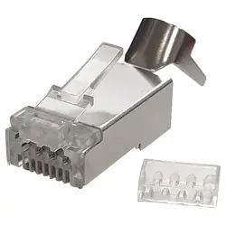 DSIT | CAT6a doorsteek connector RJ45 pass through - shielded - voor soepele kern