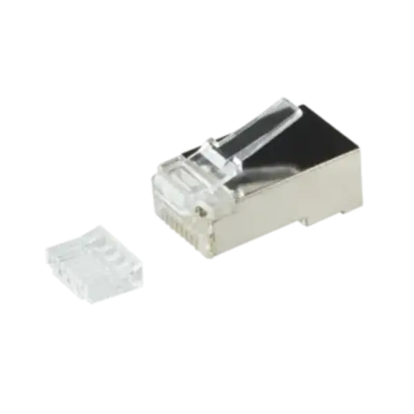 DSIT DSIT | CAT6A Connector RJ45 + Hulpstukje - Shielded - voor soepele kern