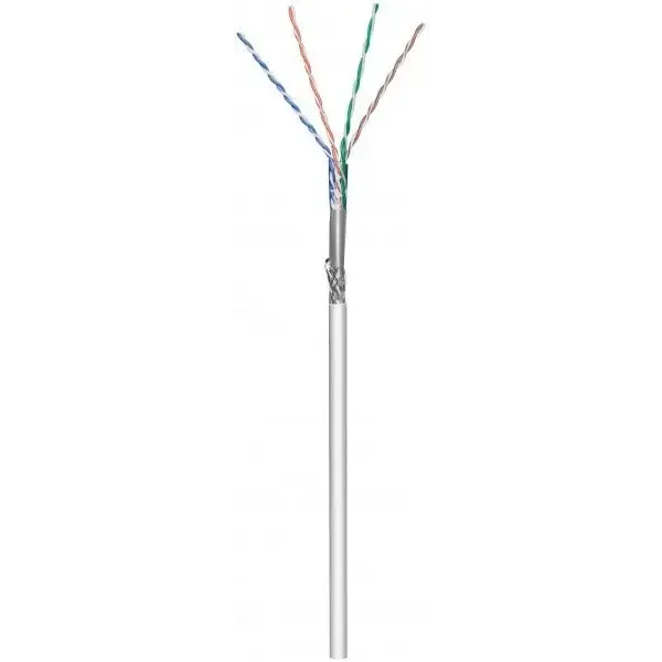 DSIT DSIT | CAT6 S/FTP kabel op rol soepel | Kleur: Grijs | CCA