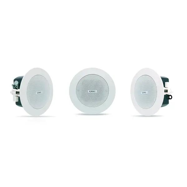 QSC QSC | AD-C.SAT | 2.75" Satellite ceiling speaker | 16Ω | 150° conical coverage | includes C-ring for blind mount installation | Wordt per 2 stuks verkocht