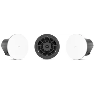 QSC QSC | AD-C6T-ZB-WH | 6.5" Two-way ceiling speaker | 70/100V transformer with 16Ωbypass | zero bezel design | 150° conical DMT coverage | includes C-rign and rails for blind mount installation |