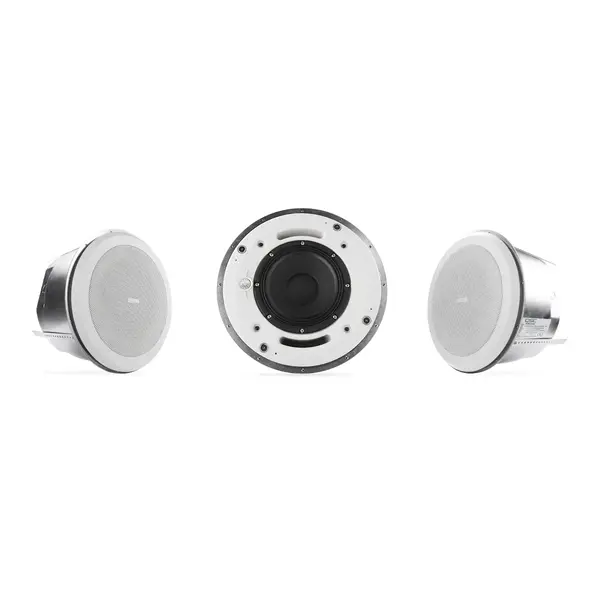 QSC QSC | AD-C820R SYSTEM | 8" High-power coaxial ceiling speaker | 70/100V transformer with 16Ω bypass | 90° conical coverage | includes AD-C820 baffle | AD-C800BB back-box | and AD-C800RG round grille. |