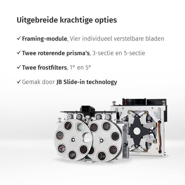 JB-Lighting | P15 | Profielspot LED Movinghead | 1000W | 22.000 - 34.000lm | CMY | 29dB(A) | 12 gobo's | 5.2° - 54° | 24kg | CRI ≥93 – ≥73 JB-Lighting* JB-Lighting | P15 | Profielspot LED Movinghead | 1000W | 22.000 - 34.000lm | CMY | 29dB(A) | 12 gobo's | 5.2° - 54° | 24kg | CRI ≥93 – ≥73