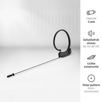 JAG-microphones | 801022 | X6A | Single ear-microfoon | Kleur: Zwart JAG-microphones* JAG-microphones | 801022 | X6A | Single ear-microfoon | Kleur: Zwart