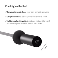 JAG-microphones | 801022 | X6A | Single ear-microfoon | Kleur: Zwart JAG-microphones* JAG-microphones | 801022 | X6A | Single ear-microfoon | Kleur: Zwart