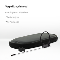 JAG-microphones | 801022 | X6A | Single ear-microfoon | Kleur: Zwart JAG-microphones* JAG-microphones | 801022 | X6A | Single ear-microfoon | Kleur: Zwart