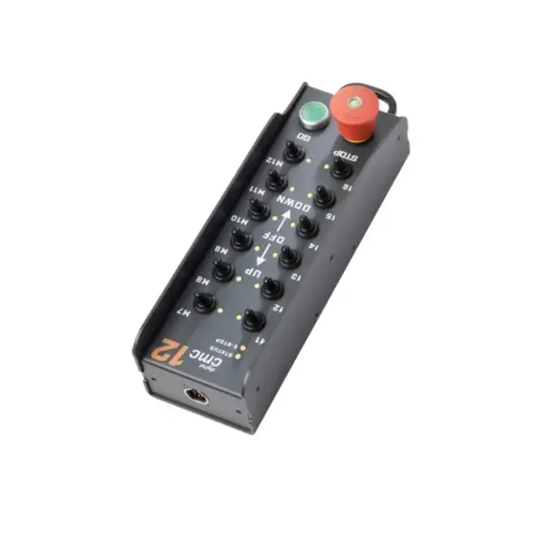 SRS Rigging | CMC16-DIGI-AHD | AHD Digitale remote | Bediening: E-STOP - GO - UP+DOWN | Connector: Neutrik XLR 5p SRS Rigging* SRS Rigging | CMC16-DIGI-AHD | AHD Digitale remote | Bediening: E-STOP - GO - UP+DOWN | Connector: Neutrik XLR 5p