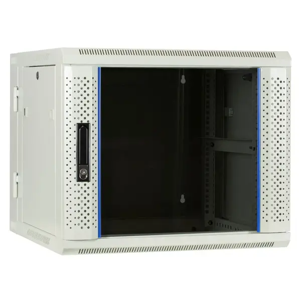 DSIT DSIT | 9U wandkast (kantelbaar) met glazen deur 600x600x500mm (BxDxH) - Copy