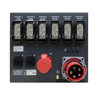 SRS Power* SRS Power | PDU1251C6H2SxPR | Stroomverdeler 125A | Input 125A CEE | Output: 1x 32A CEE | 6x Harting 16-8 | 2x Shuko | 51xRCBO | 9U