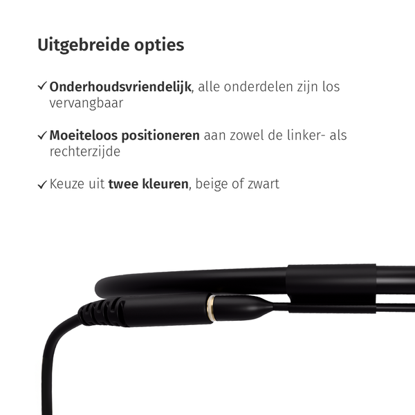 JAG-microphones* JAG-microphones | 80100161 | IM5A-SET-MINI-JACK | Headset-microfoon | beige | inclusief kabel met mini-Jack connector | EW/Sennheiser