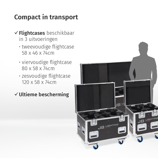 JB-Lighting* JB-Lighting | VSP501 | P5 HP | Beamspot LED Movinghead | 200W | 9000lm | CMY | 29dB-A | 18 gobo's | 2.5° – 50°| 10,7KG | CRI ≥74