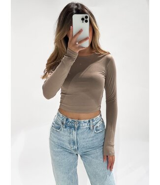 LEELA TOP - TAUPE