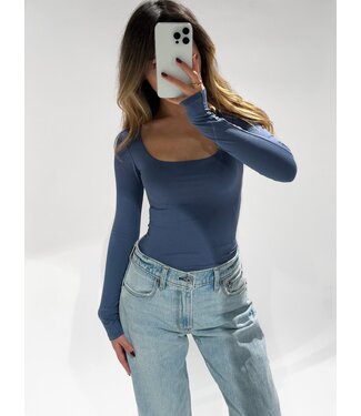 MILA TOP - DENIM