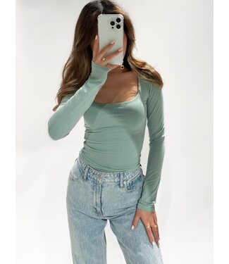 MILA TOP - SAGE GREEN