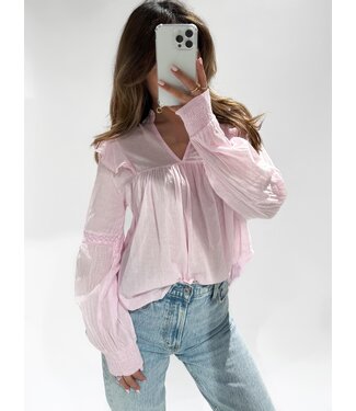 EVELYN TOP - BABY PINK