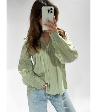EVELYN TOP - SAGE GREEN