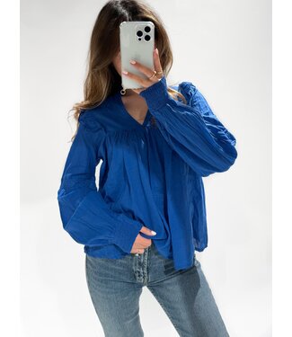 EVELYN TOP - COBALT