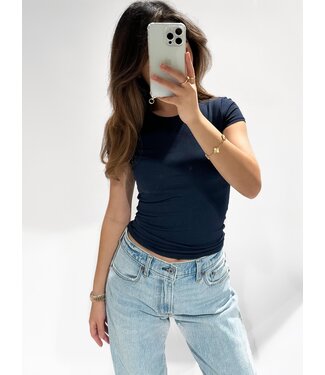 (PRE-ORDER SIZE M/L) ARYA TEE - NAVY