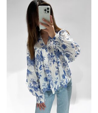 EVELYN TOP - FLORAL BLUE