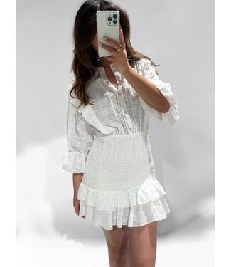 SAVANNAH  DRESS - WHITE