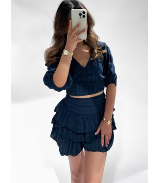 SYLVIE TOP - NAVY