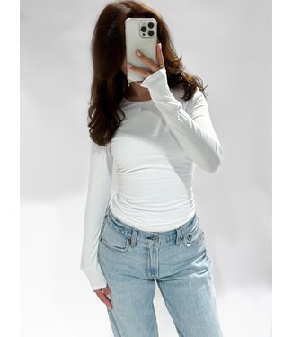 (PRE-ORDER SIZE S/M) ZIA TOP - WHITE